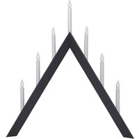 Kerzenleuchter Arrow, spitz, 7flammig, schwarz