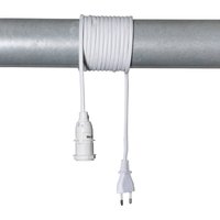 E14-Fassung Lacy mit Kabel, weiß