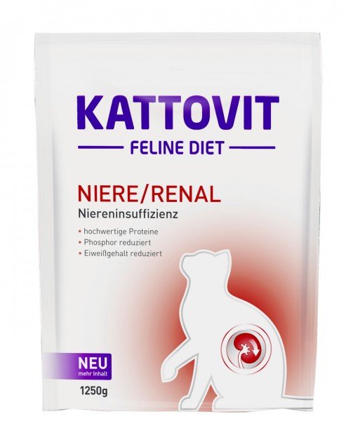 Sparpaket KATTOVIT Feline Niere/Renal 2 x 4kg Katzentrockenfutter Diätnahrung