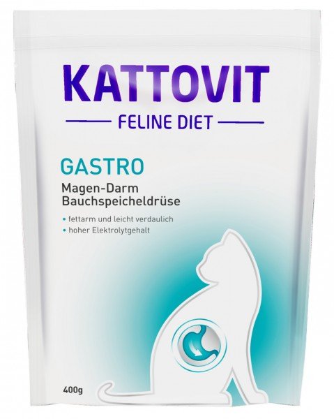 Sparpaket KATTOVIT Feline Gastro 2 x 4kg Katzentrockenfutter Diätnahrung